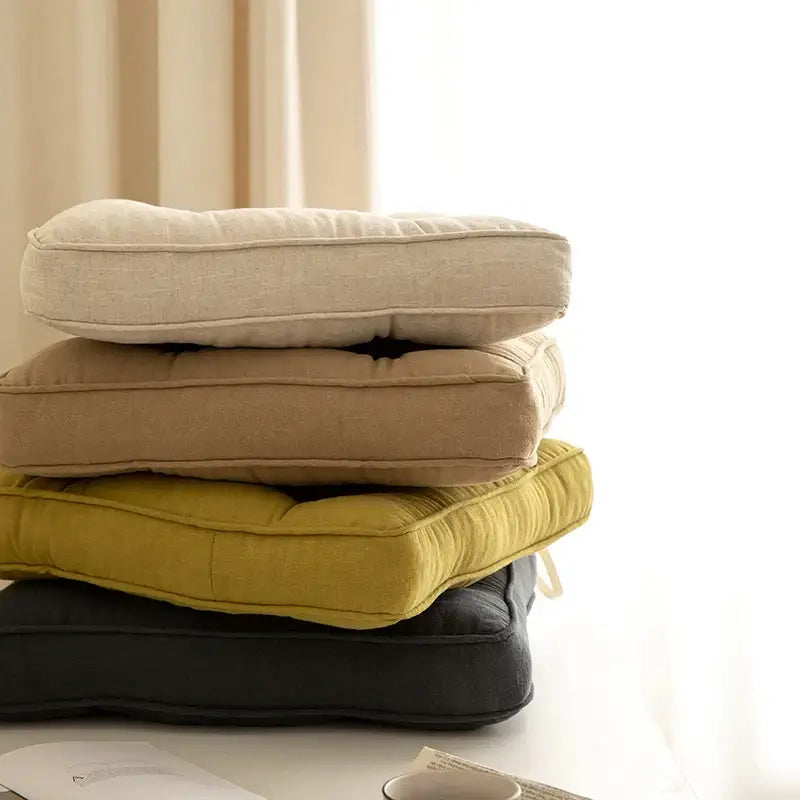 Terracotta Button Cushion Cover
