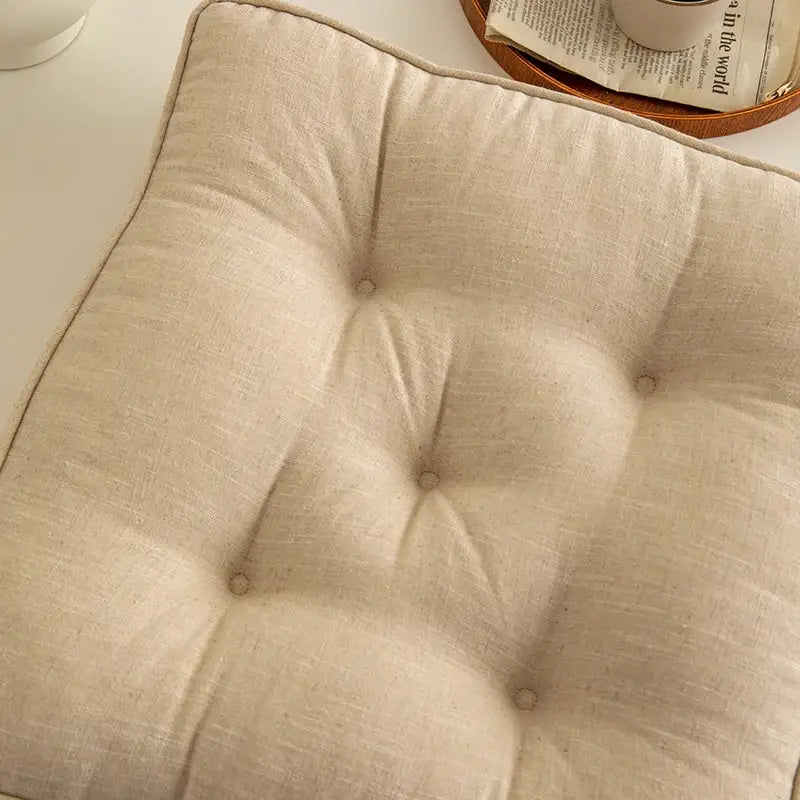 Terracotta Button Cushion Cover