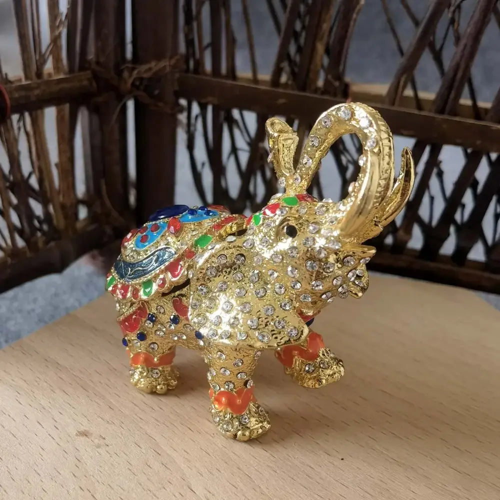 Turquoise Enamel Swan Figurine