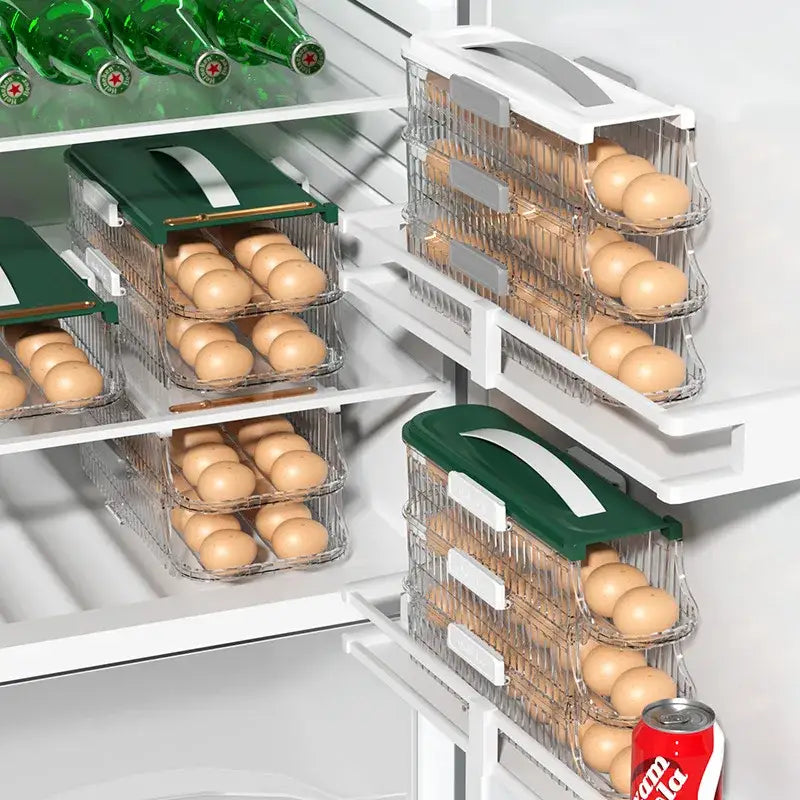 Green Plastic Egg Organizer