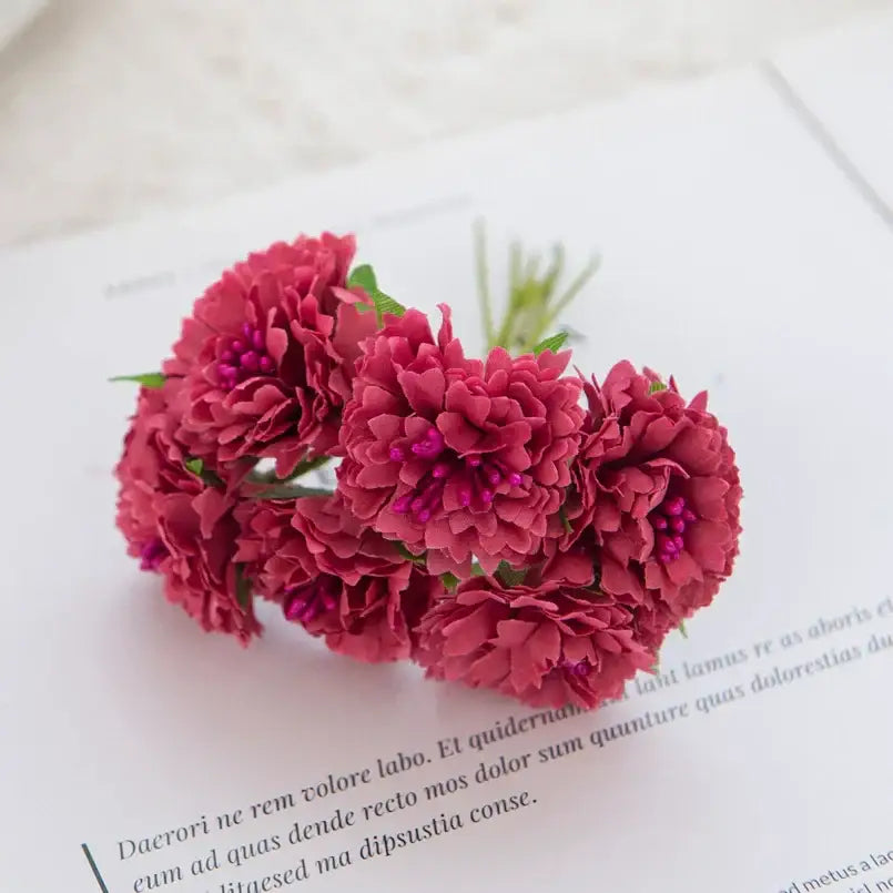 Multicolor Silk Carnation Bouquet