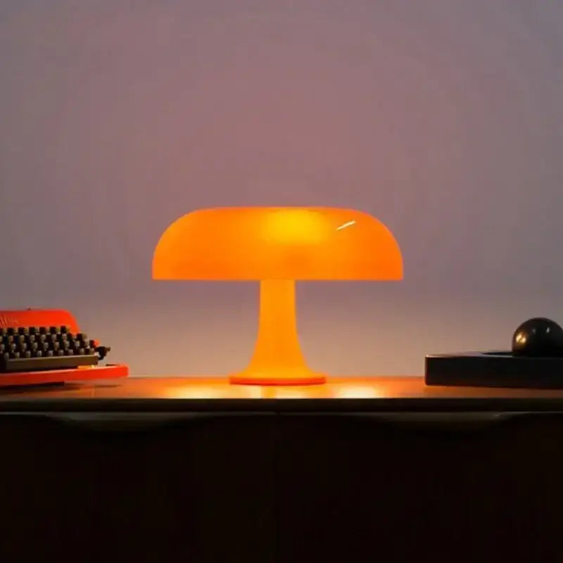 Orange Mushroom Desk Lamp