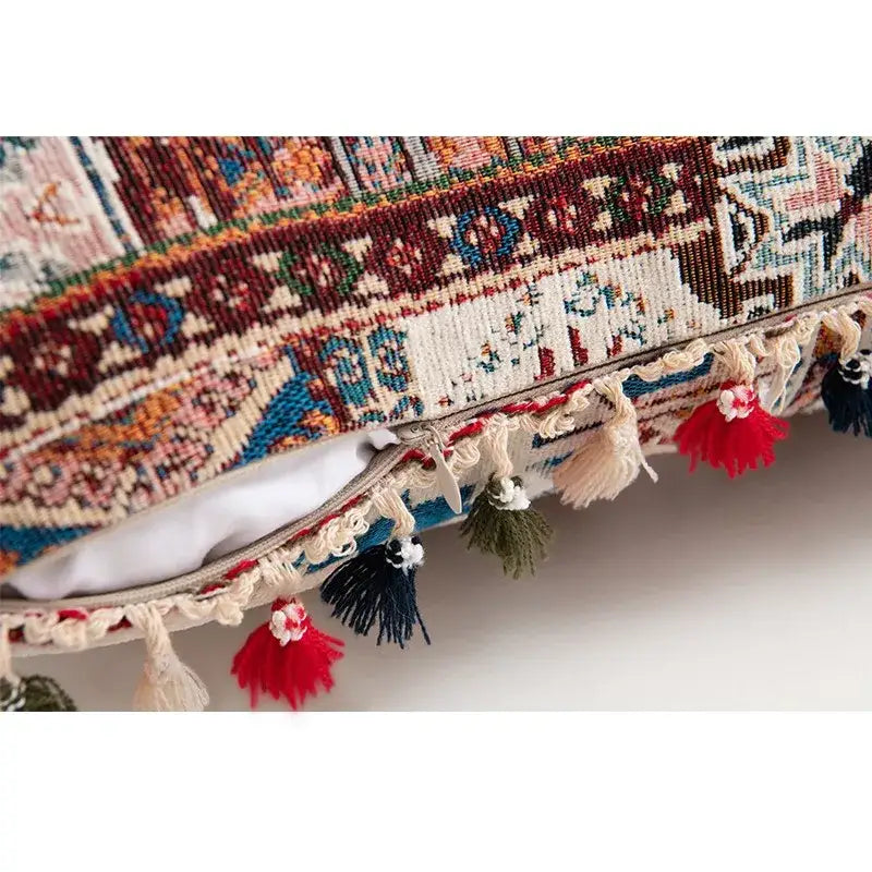 Boho Patchwork Throw Pillow
