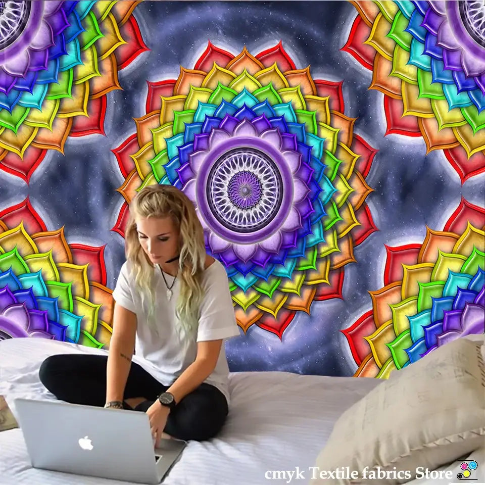 Mandala Chakra Wall Tapestry