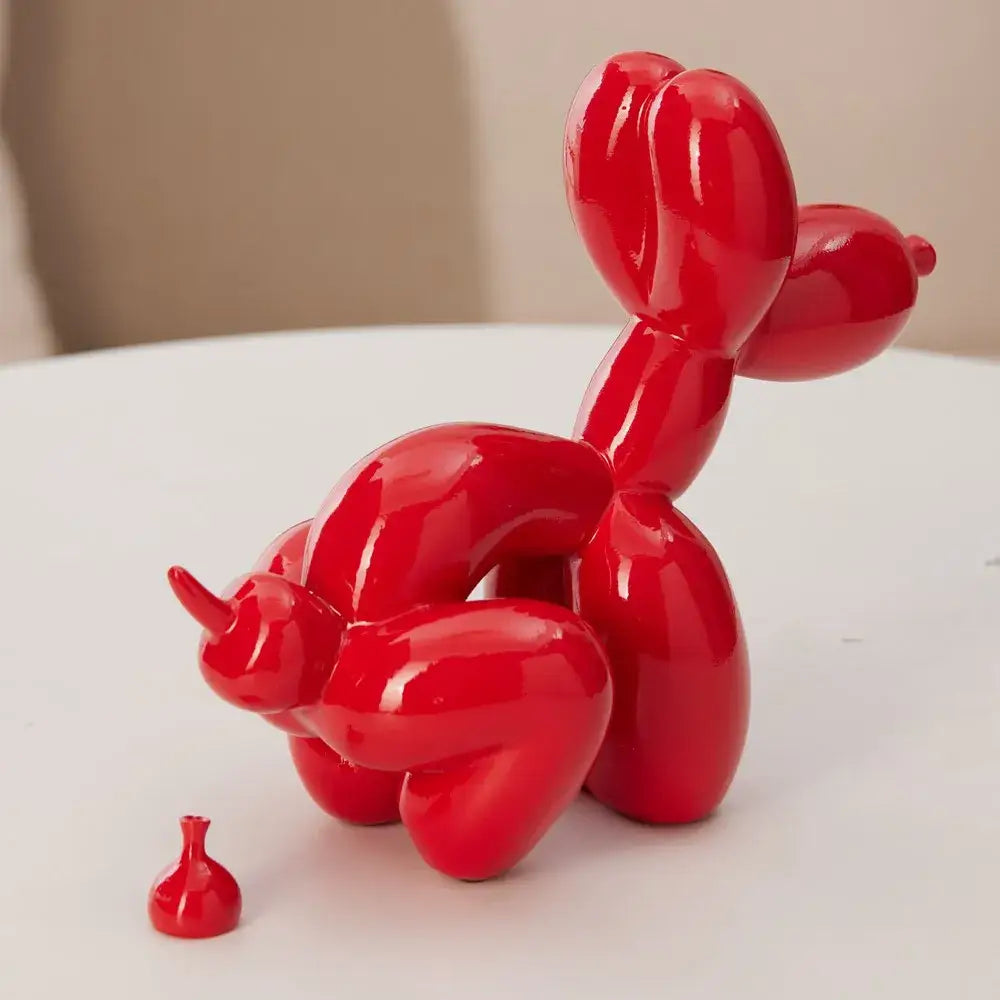Red Dog Balloon Sculpture