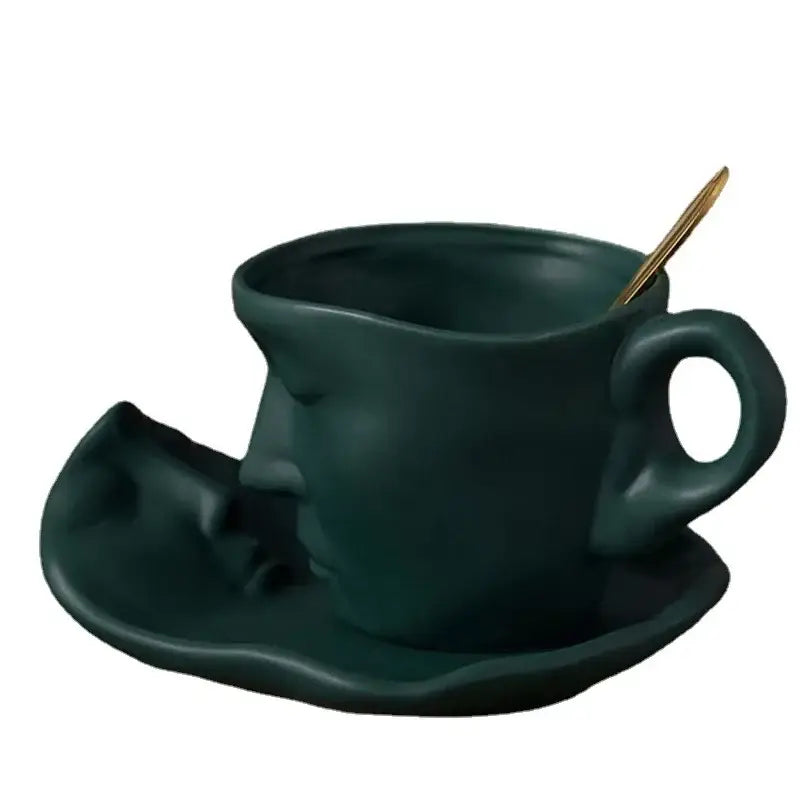 Red Frosted Ceramic Mugs