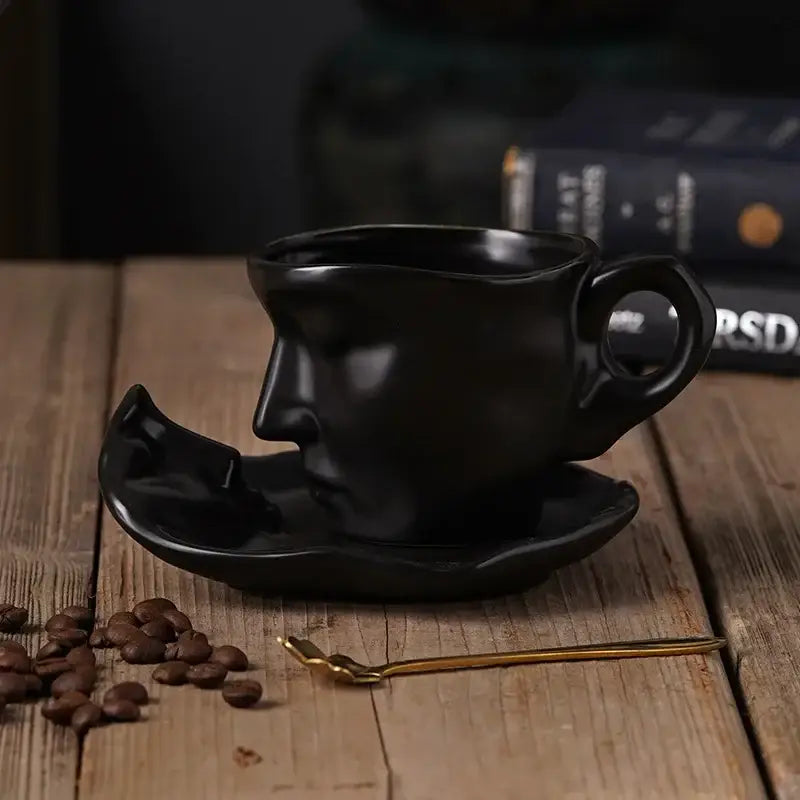 Red Frosted Ceramic Mugs