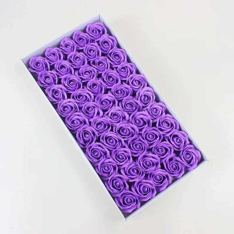Red Rose Soap Flower Set
