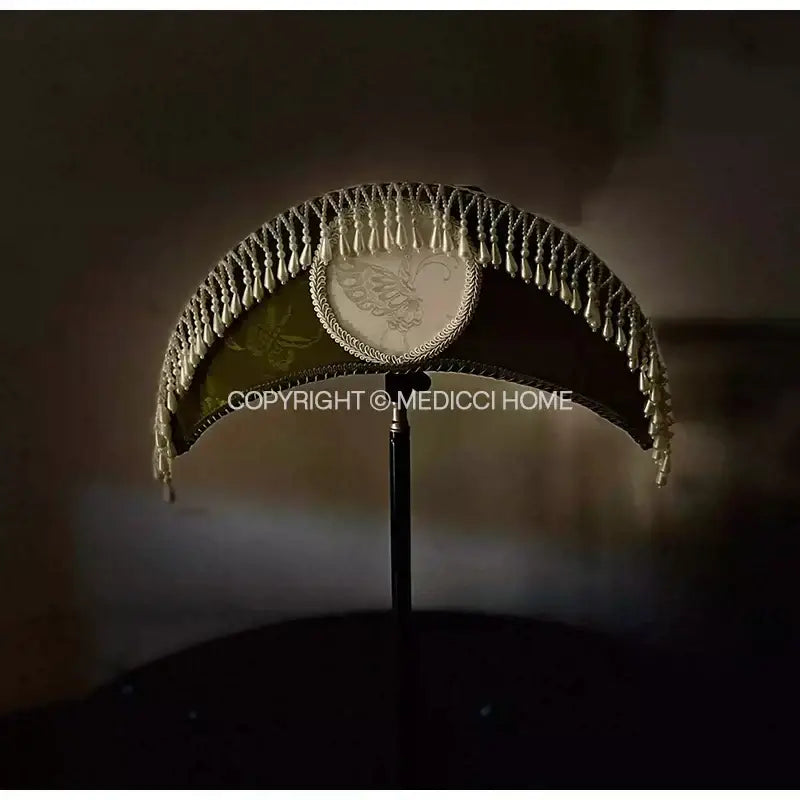Sage Crescent Moon Lamp