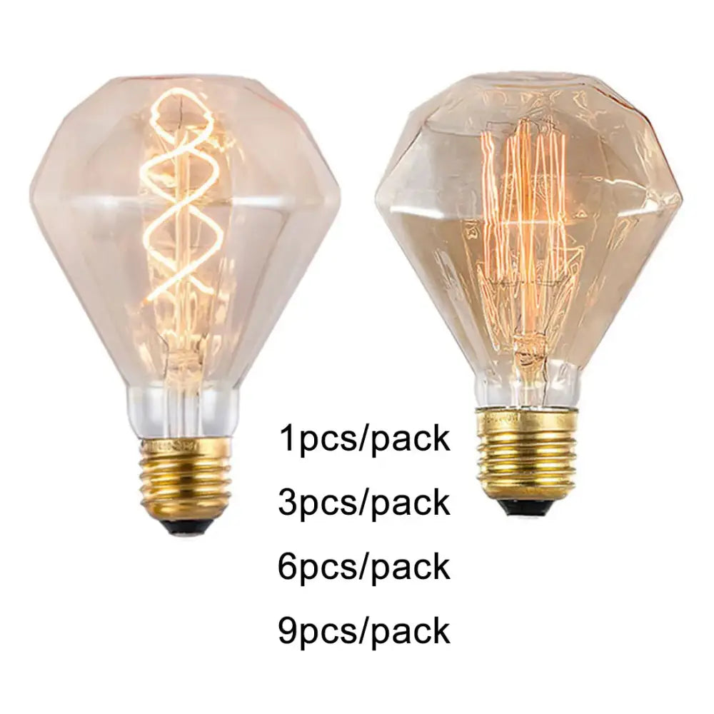 Amber Diamond LED Bulb