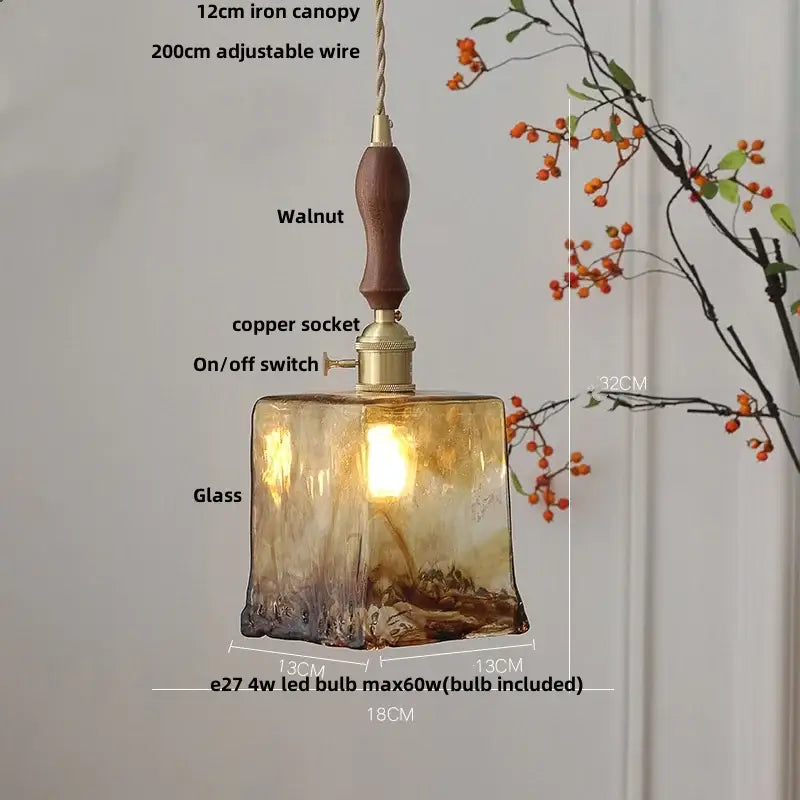 Amber Adjustable Pendant Light