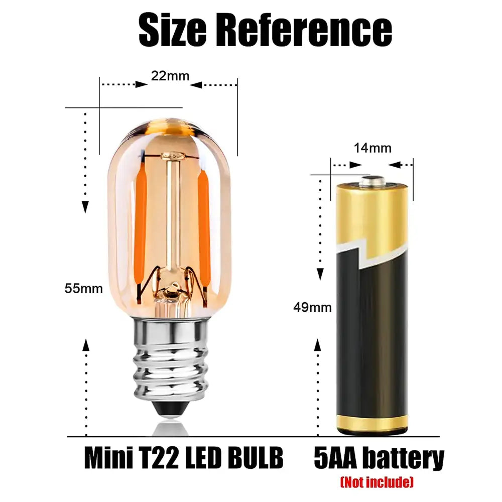 Amber Glass LED Bulb