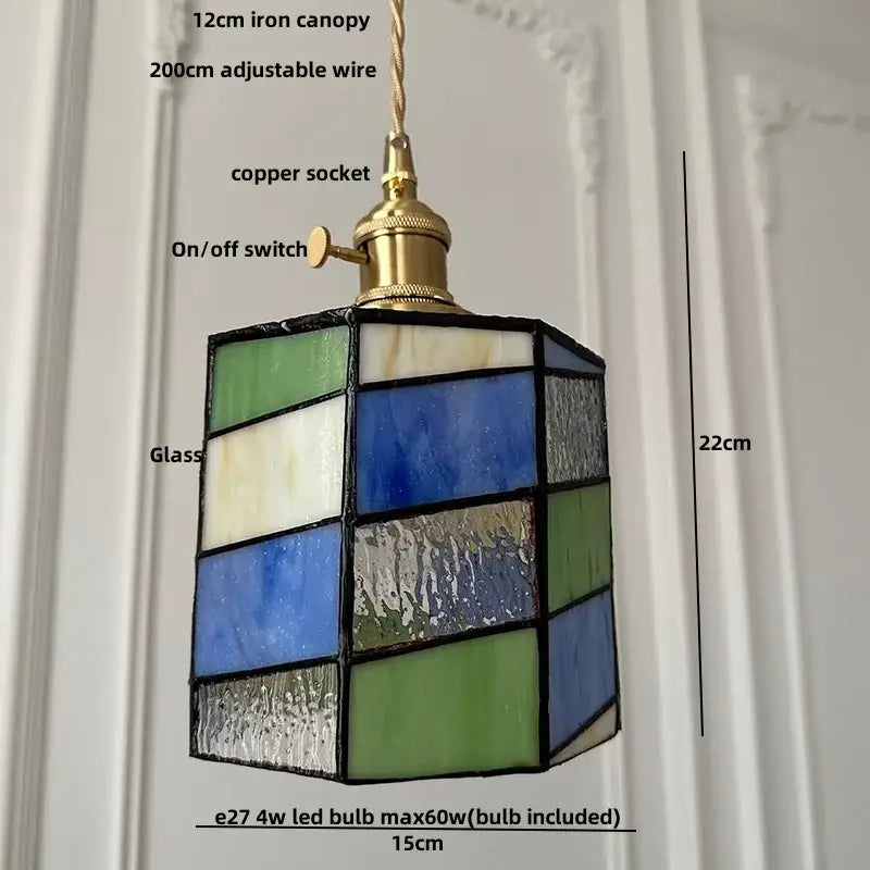 Gray Glass Pendant Light