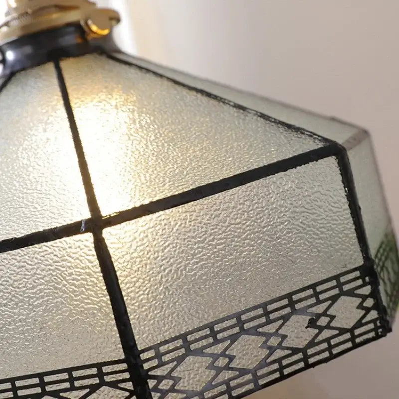 Gray Glass Pendant Light