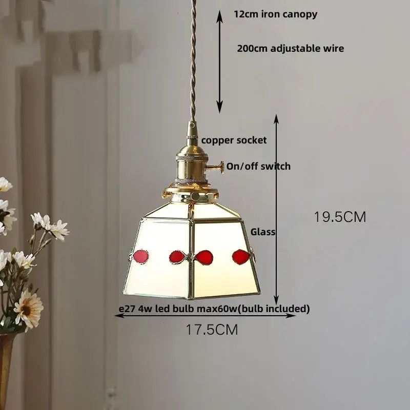 Gray Glass Pendant Light