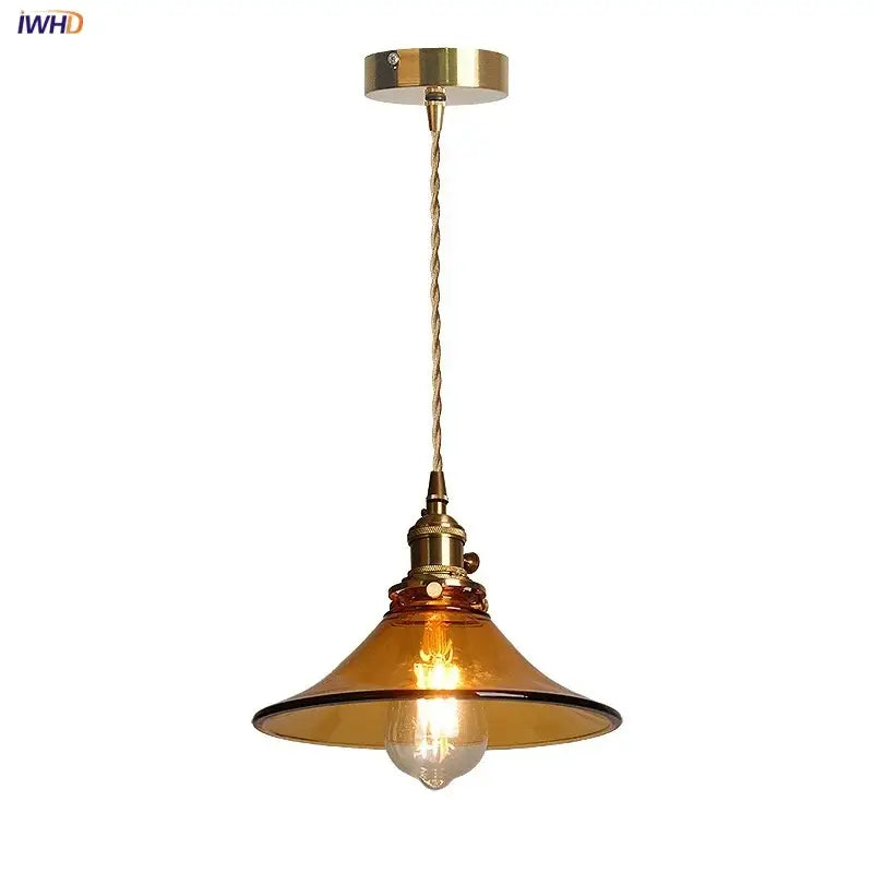 Amber Glass Loft Pendant