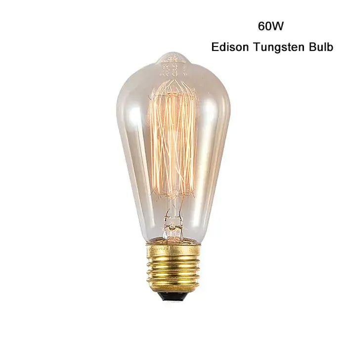 Amber Spiral Filament Bulb