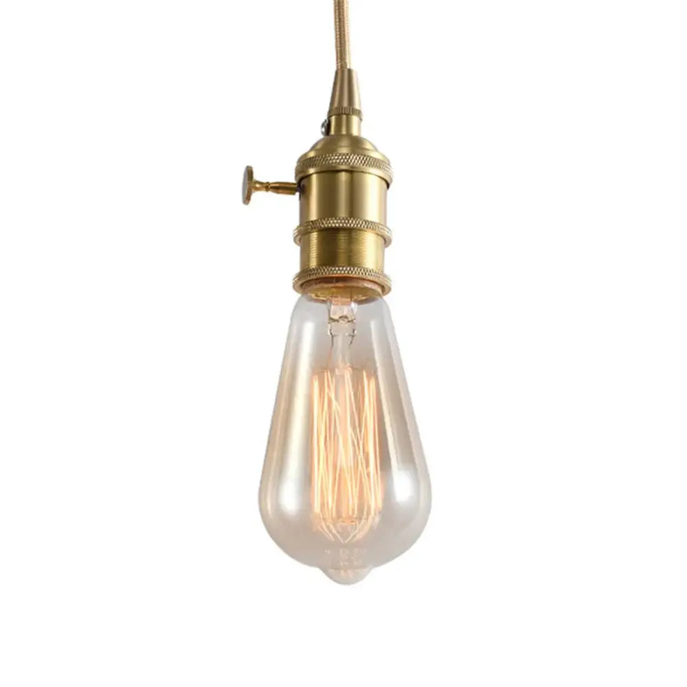 Amber Spiral Filament Bulb