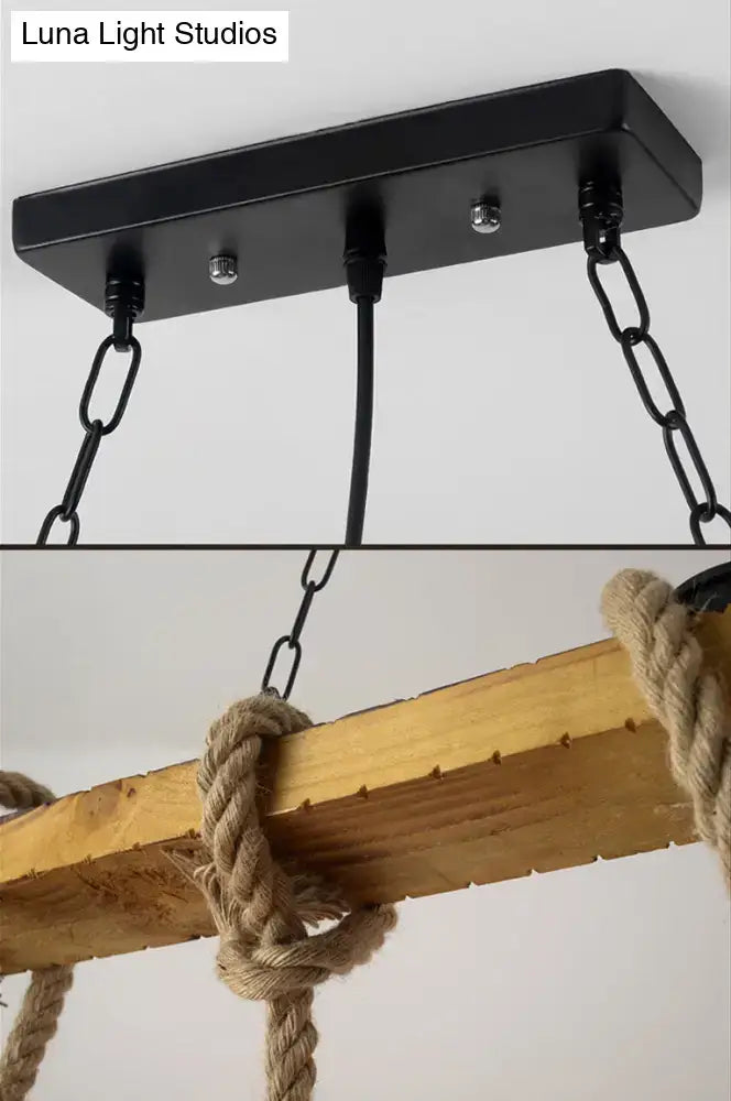 Beige Industrial Pendant Light
