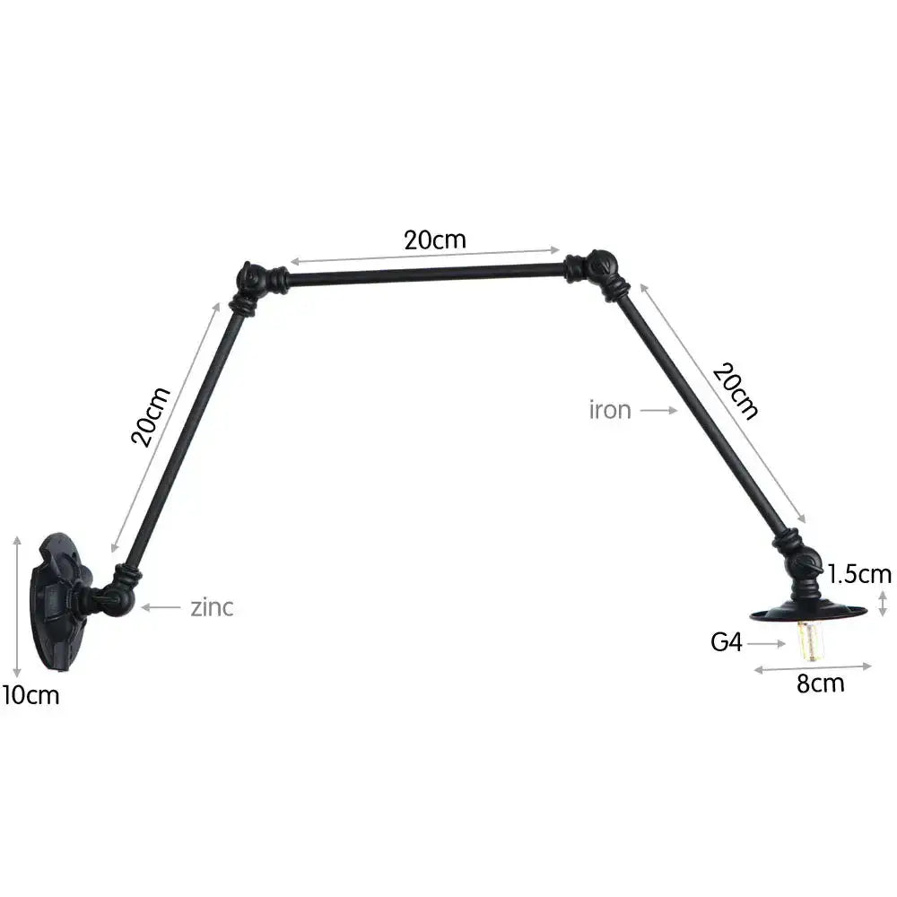 Black Adjustable Loft Light