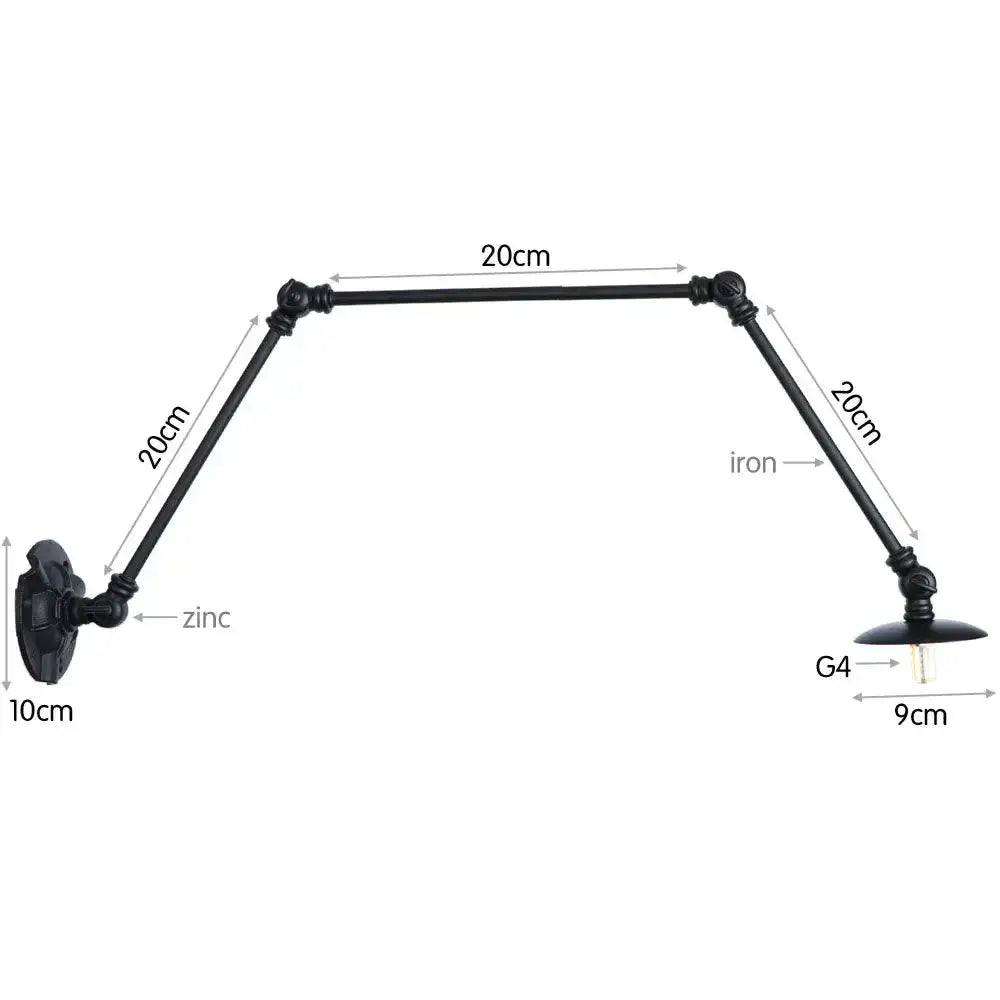 Black Adjustable Loft Light
