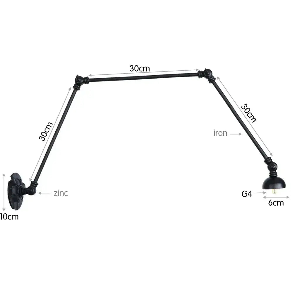 Black Adjustable Loft Light