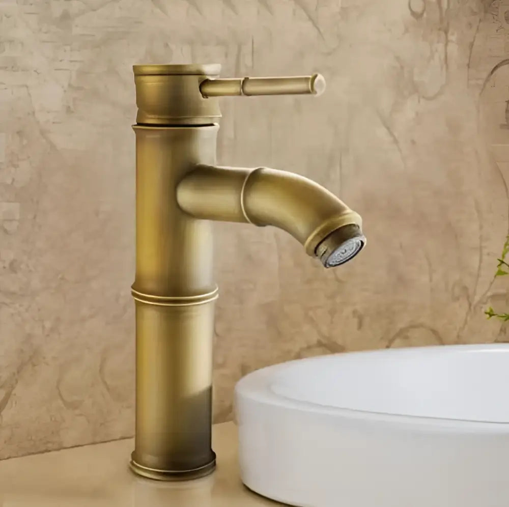 Black Copper Bamboo Faucet