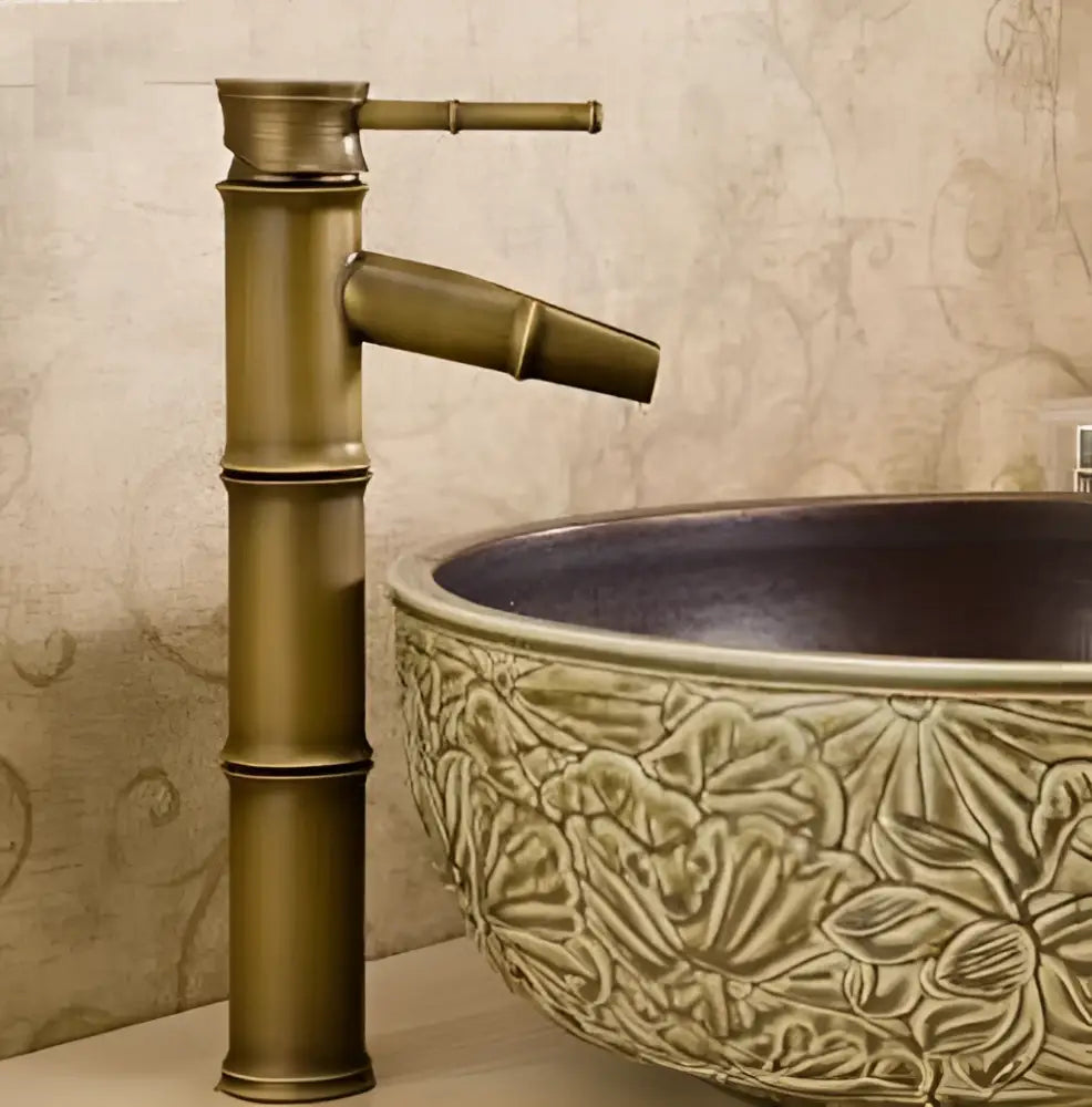 Black Copper Bamboo Faucet