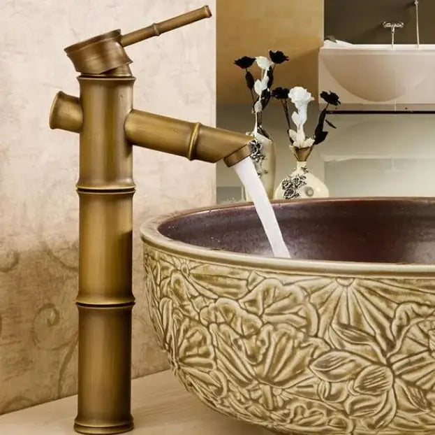 Black Copper Bamboo Faucet