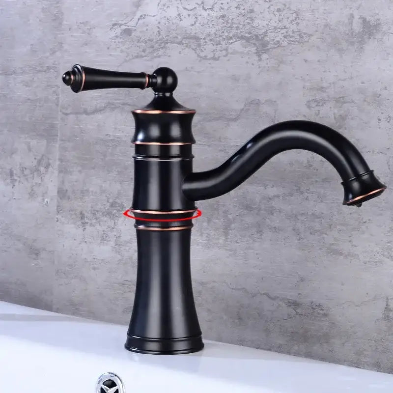Black Brass Arch Faucet