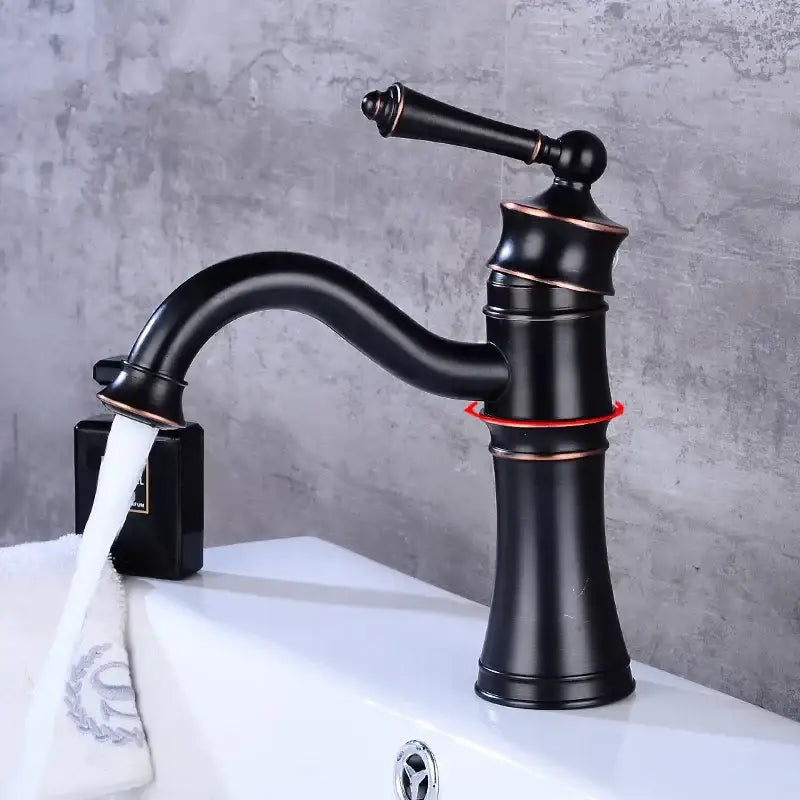 Black Brass Arch Faucet