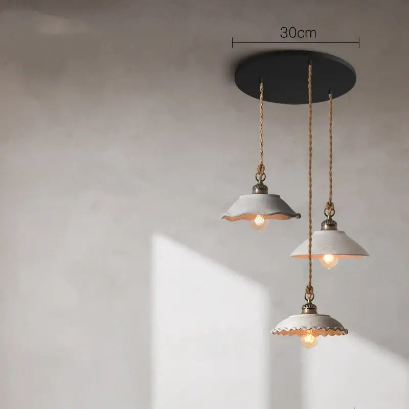 Blue Ceramic Pendant Light