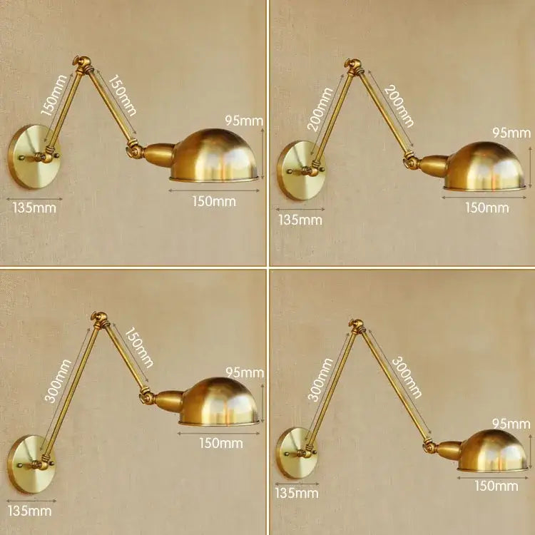 Brass Adjustable Wall Light