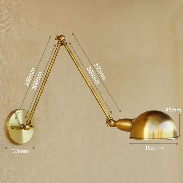 Brass Adjustable Wall Light