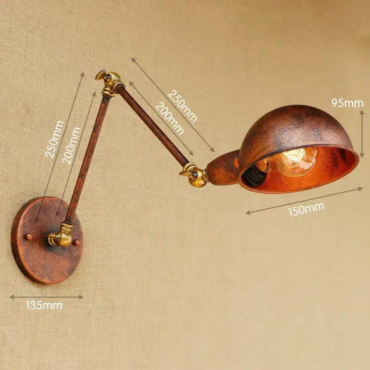 Brass Adjustable Wall Light