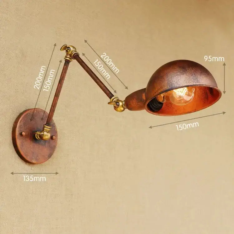 Brass Adjustable Wall Light