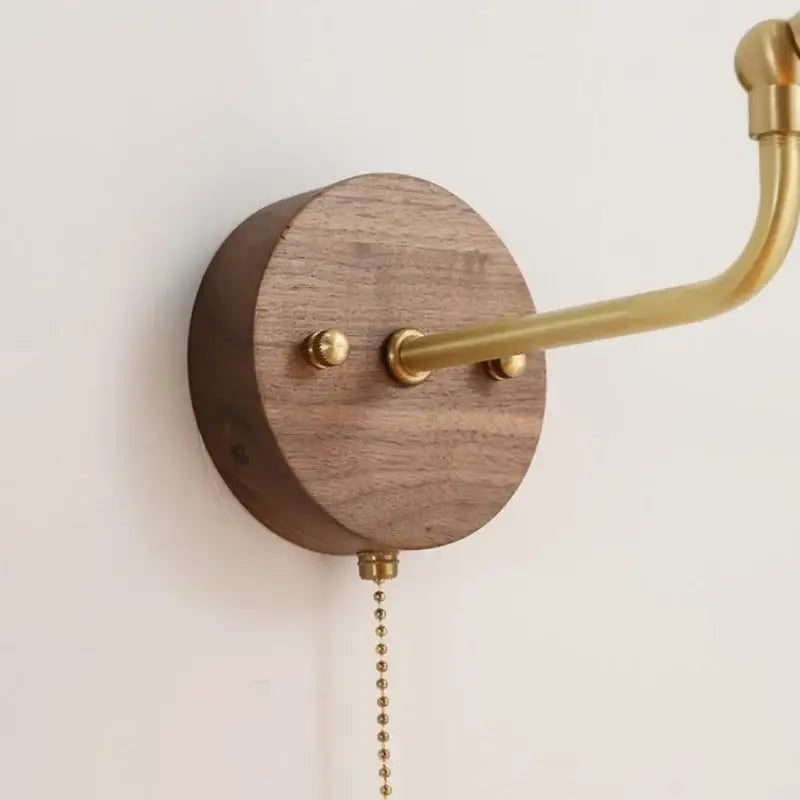Amber Brass Wall Sconce