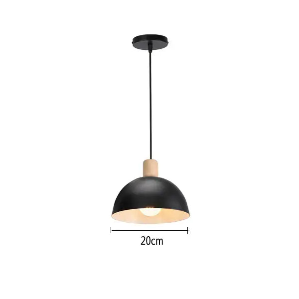 Vintage iron black pendant lights for living room with warm interior