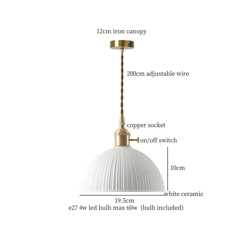 Vintage pale green glass pendant light for kitchen brass finish