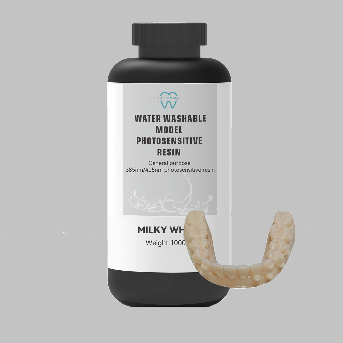 Dental Model Resin for DLP and LCD Printers 1,000ml(1kg) Blue Water Washable HighTemp Resistant