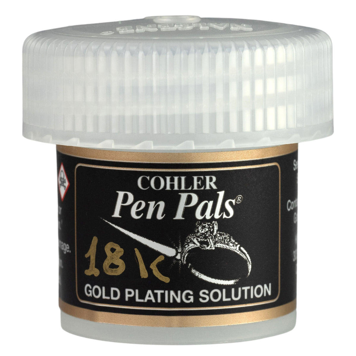Cohler Gold Pen Plating Solution, 1oz jar, by Krohn Industries