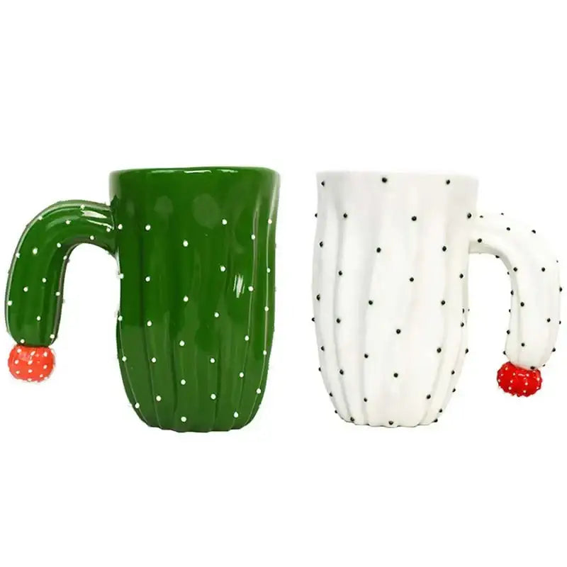 Green Cactus Ceramic Mug