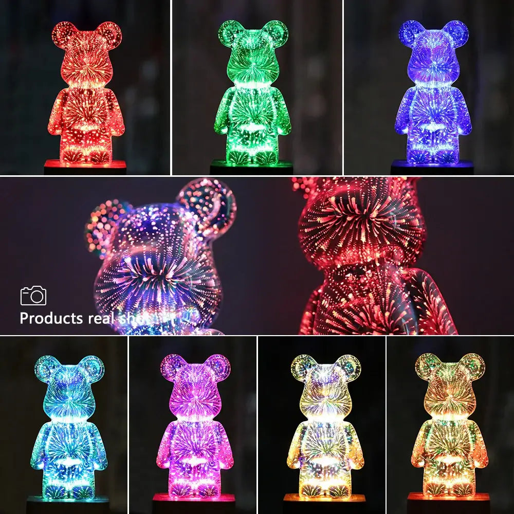 3D Bear Night Light