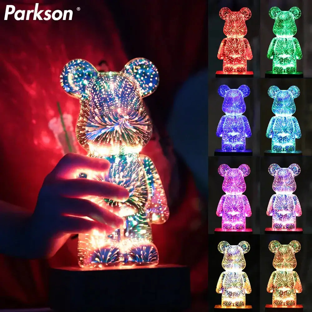 3D Bear Night Light