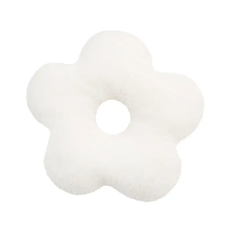 White Flower Cushion Set