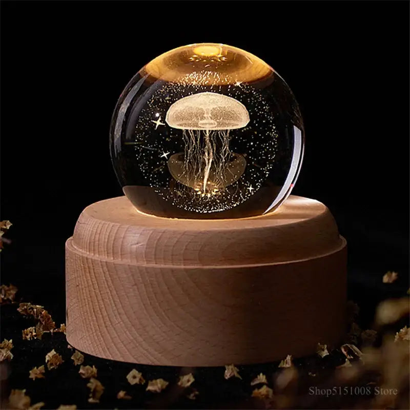 Wooden Galaxy Night Light