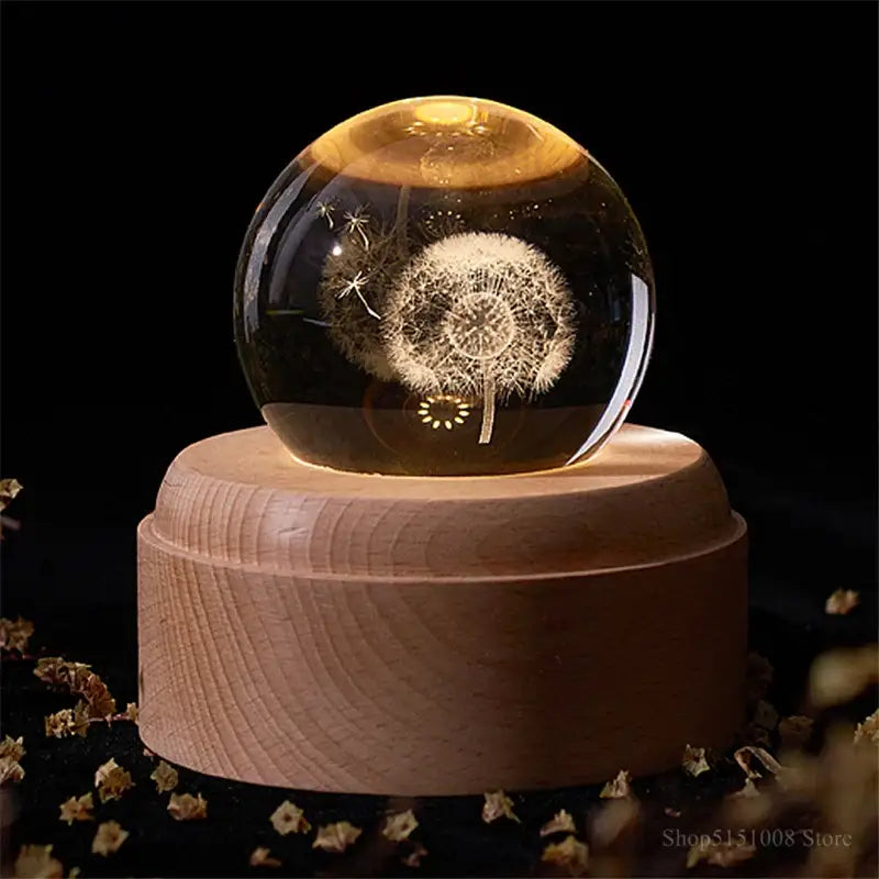 Wooden Galaxy Night Light