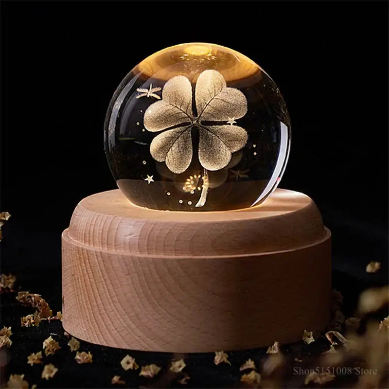 Wooden Galaxy Night Light