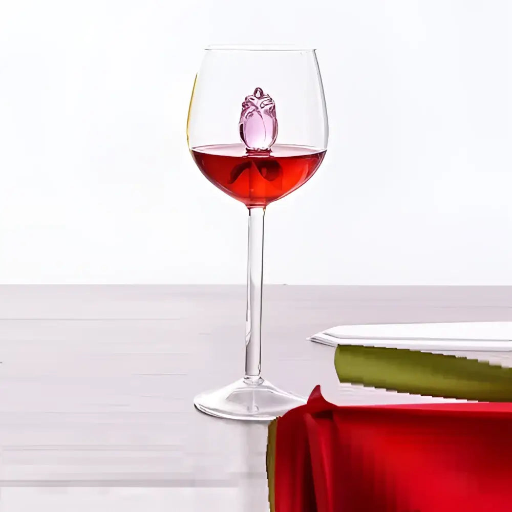 Pink Glass Wine Goblets