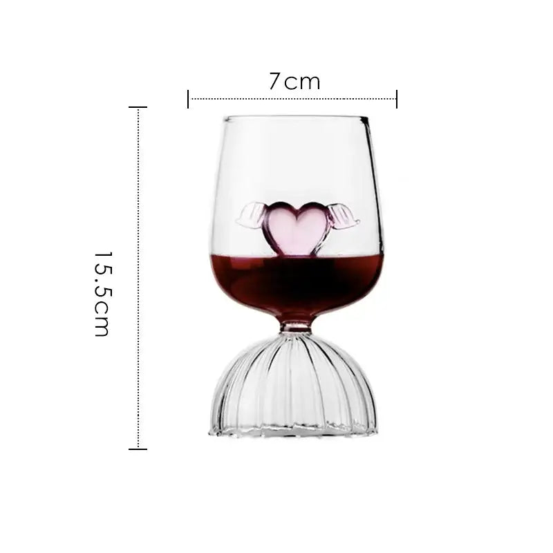 Pink Flower Champagne Flute